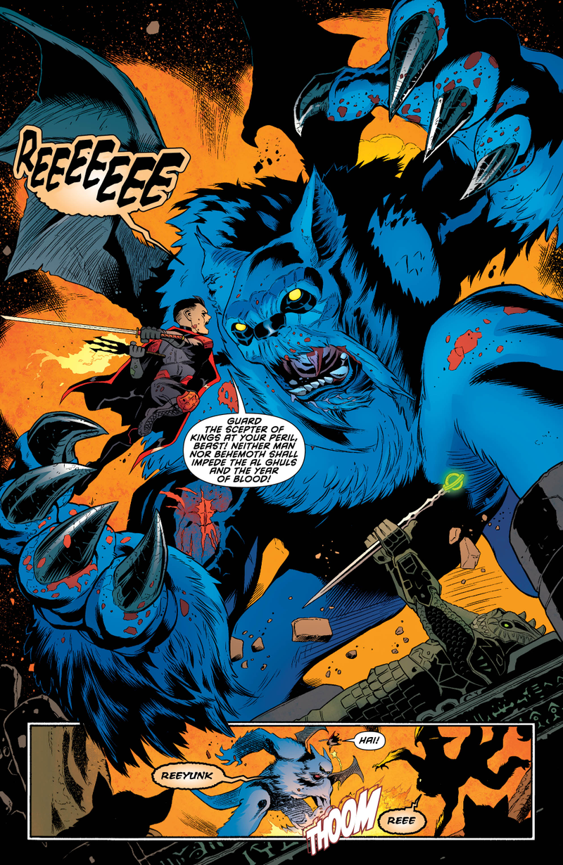 Illustration for article titled Exclusive DC preview: Damian meets his furry flying pet in Robin: Son Of Batman #6